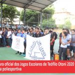 Cerimônia marca abertura oficial dos Jogos Escolares de Teófilo Otoni 2020 e inauguração de quadra poliesportiva