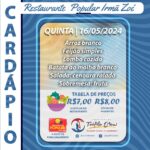 Cardápio Restaurante Popular