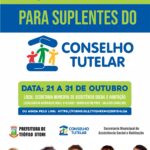 Inscrições Para a Eleição Suplementar de Suplentes do Conselho Tutelar do Município.