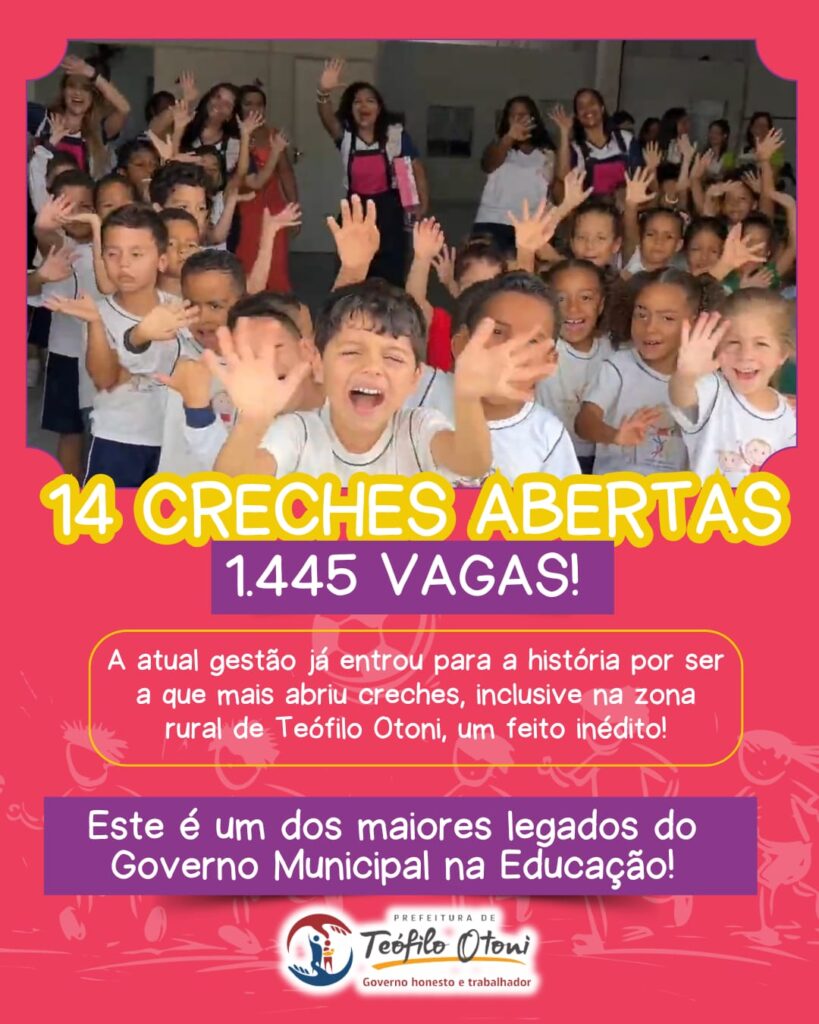 🏫 São 14 Creches Inauguradas